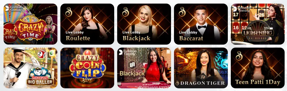 Jeux de casino en direct Yonibet Casino