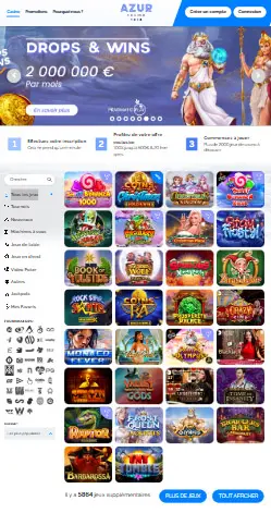 l'application et interface YONIBET CASINO