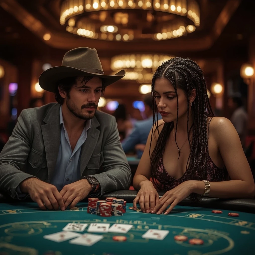 photo de deux joueurs de poker YONIBET CASINO
